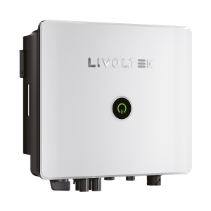 Vista frontal del inversor solar 6 kW LIVOLTEK GT1-6KD2