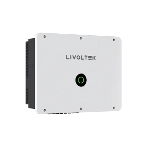 Vista frontal del inversor solar 30 kW trifásico LIVOLTEK GT3-30KL-Q