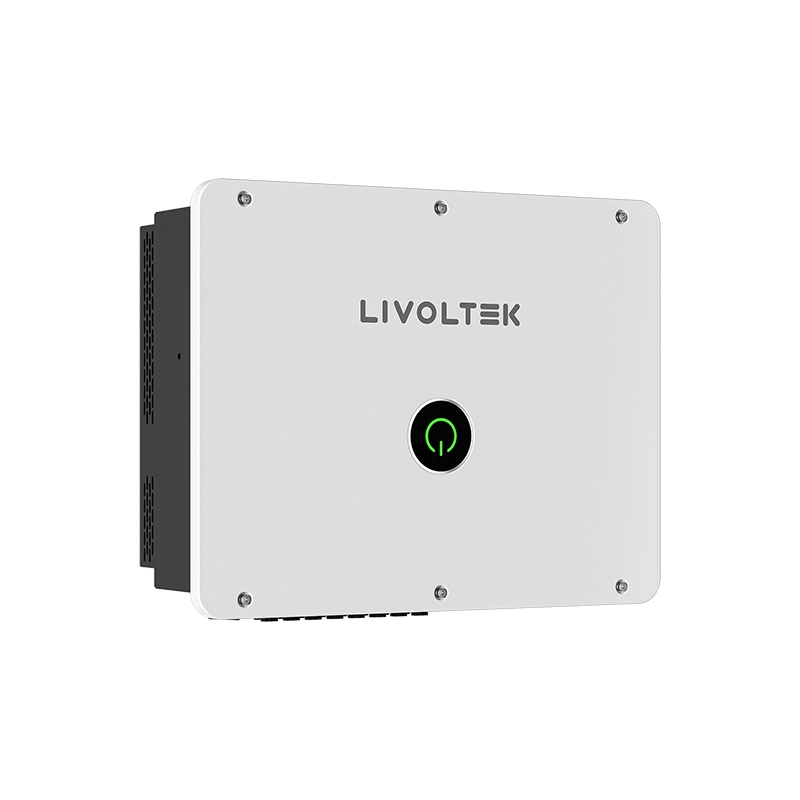 Vista frontal del inversor solar 30 kW trifásico LIVOLTEK GT3-30KL-Q