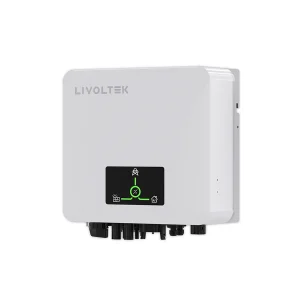 Vista frontal del inversor solar 5 kW LIVOLTEK GT1-5KD1